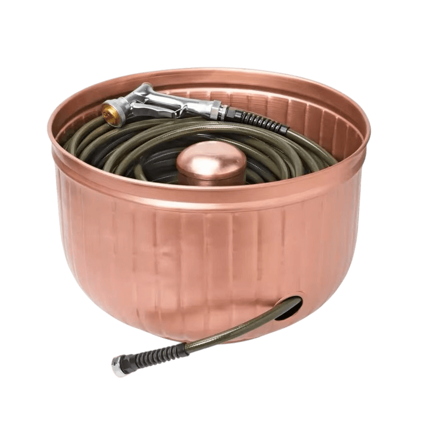 IRON GARDEN HOSE POT (GOLD)